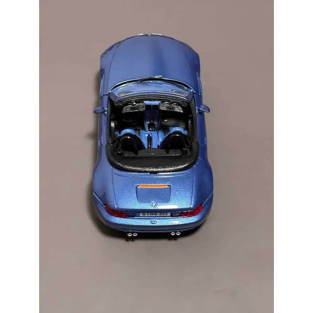 Vintage 1996 Burago BMW M Roadster 1/24 Model Blue Die  Cast